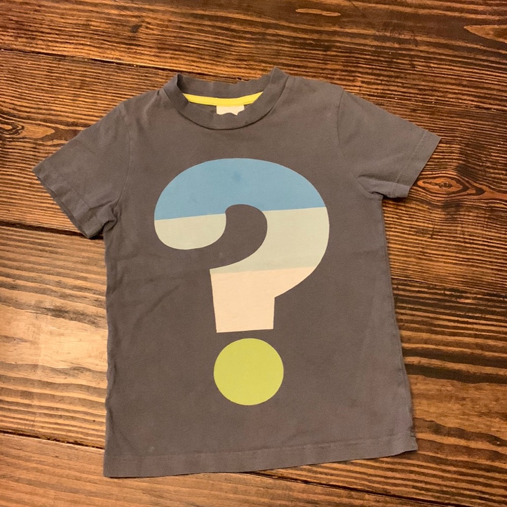 Mini Boden Question Mark Graphic Tee